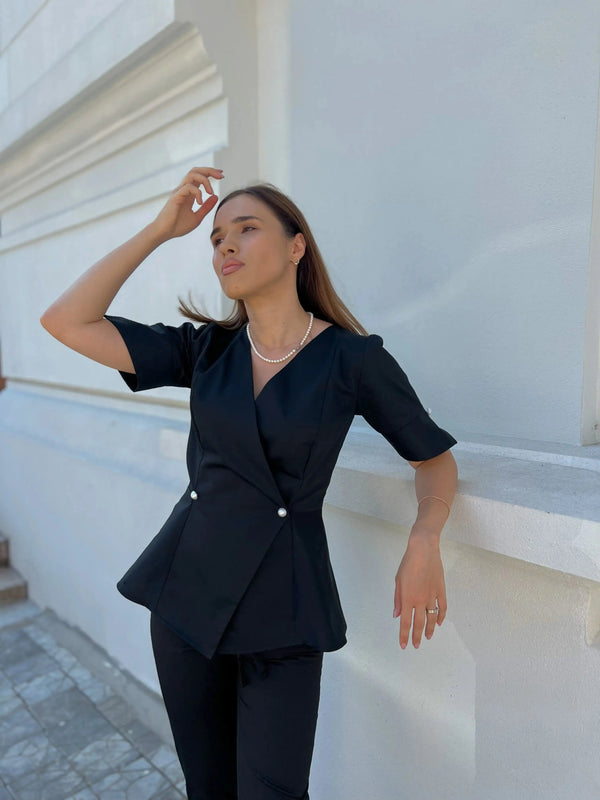 Bluza Ineffable Short sleeve Blue Marime 40 PEARLMED