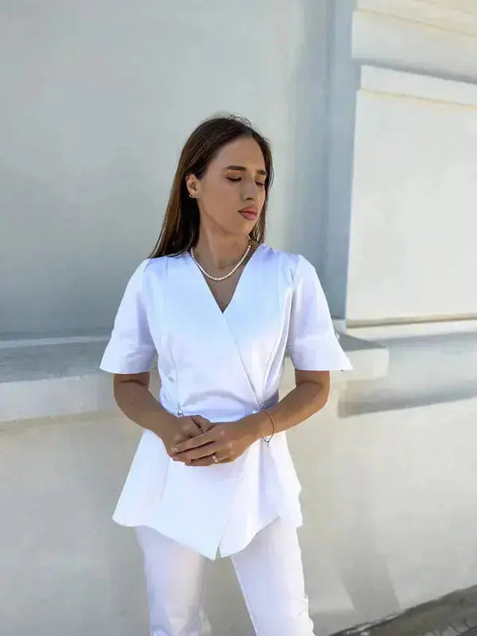 Bluza Ineffable short sleeve BLEUMARIN MARIME 36 PEARLMED