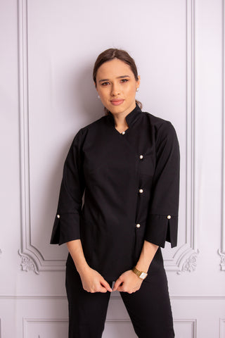 Bluza ELEGANCE NEGRU MARIME 44 PEARLMED