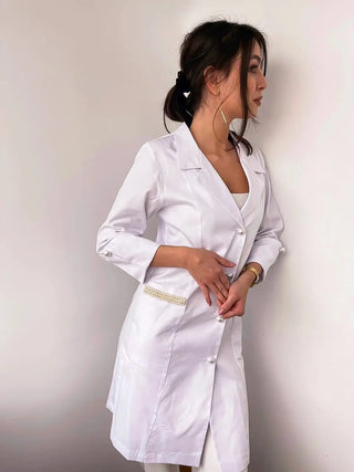 Bluza FREESIA SHORT SLEEVE WHITE 34 PEARLMED